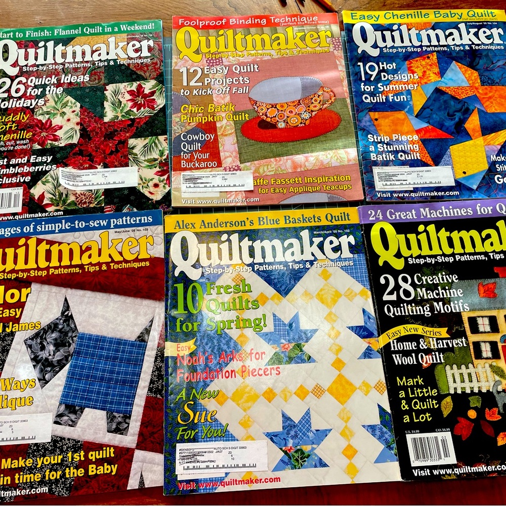 Complete Set Quiltmaker Magazines 2005